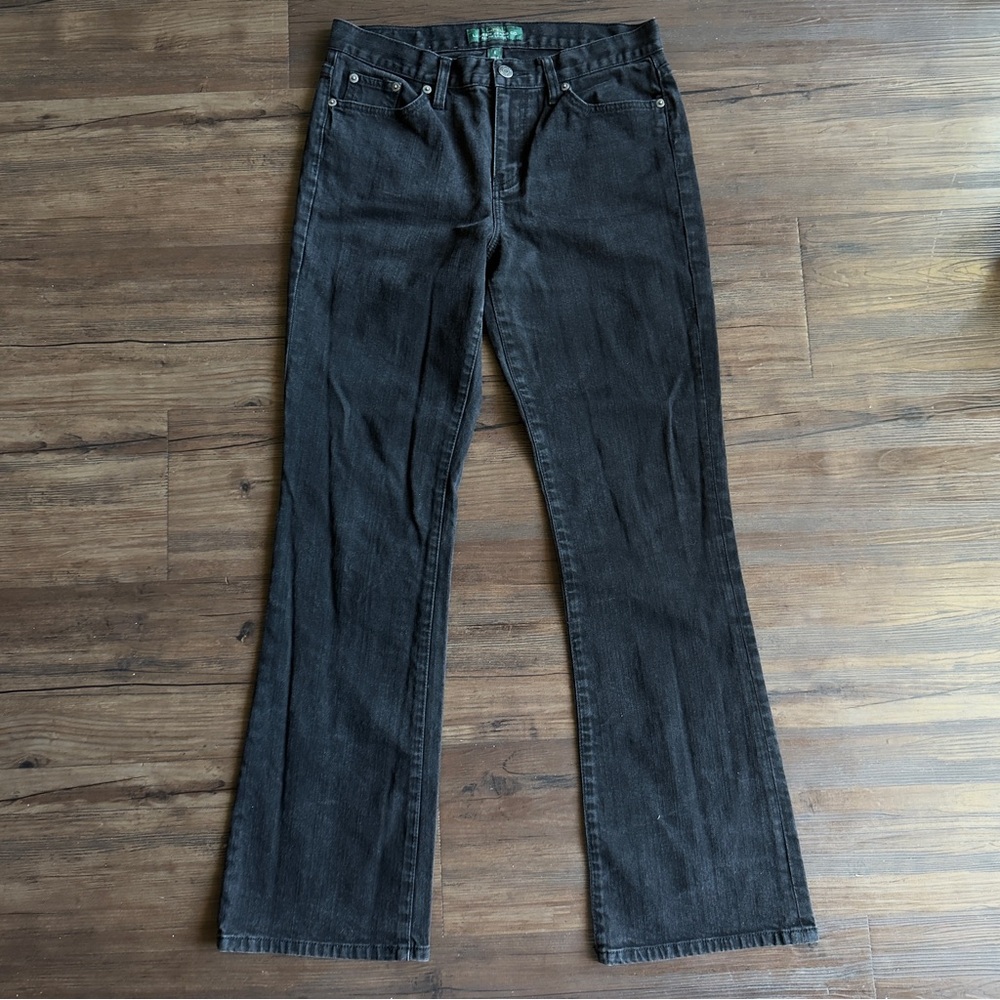 Ralph Lauren LRL Black Flare Jeans